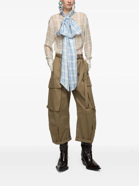 Acne Studios cargo belted trousers - Brown