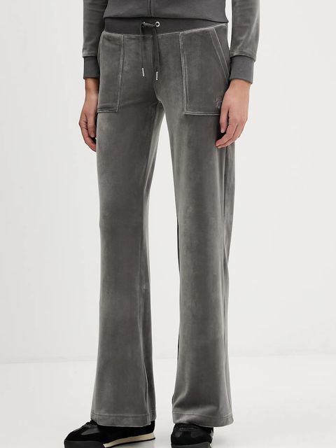 Juicy Couture spodnie dresowe Layla damskie kolor szary gładkie JCSEBJ001 - zdjęcie produktu nr 1