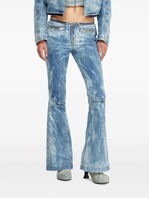 Diesel zip-detail cotton jeans - Blue