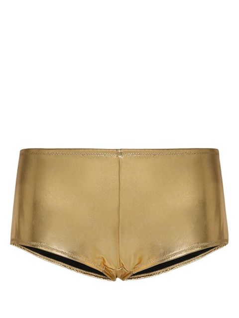 Dolce & Gabbana low-rise foiled briefs - Gold - zdjęcie produktu nr 1