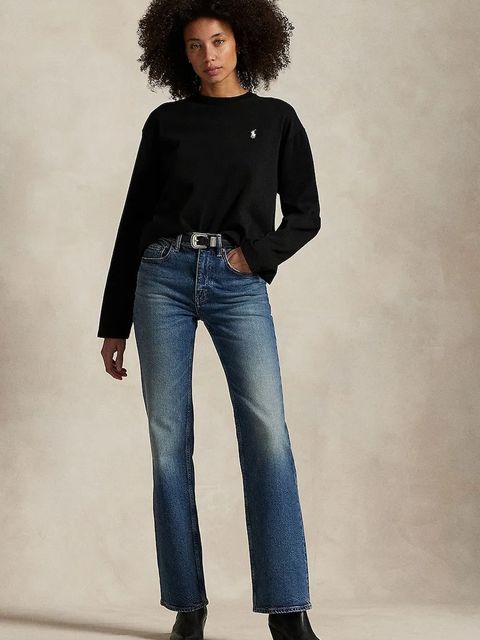 Polo Ralph Lauren longsleeve bawełniany kolor czarny 211967105 - zdjęcie produktu nr 2