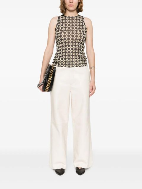 Nanushka Vidia straight-leg leather trousers - Neutrals - zdjęcie produktu nr 2