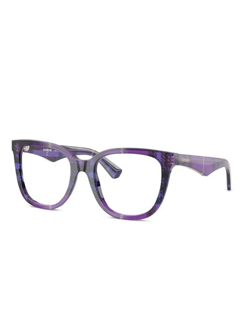 Burberry Eyewear check-pattern glasses - Purple