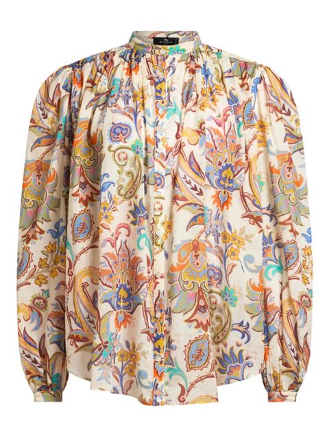 ETRO printed voile shirt - Neutrals - zdjęcie produktu nr 1