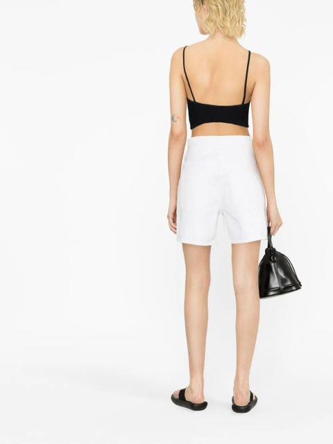 AGOLDE cut-out denim shorts - White - zdjęcie produktu nr 2