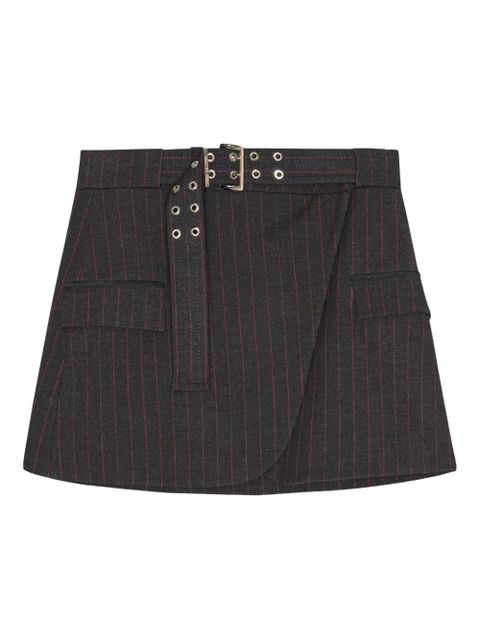 GANNI belted mini skirt - Black - zdjęcie produktu nr 1