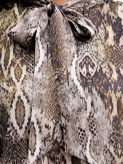 Marc Aurel bluzka damska kolor zielony wzorzysta 6345-1000-24809