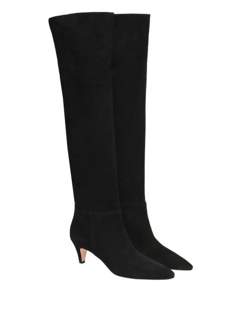 Gianvito Rossi knee-high pointed-toe boots - Black - zdjęcie produktu nr 2