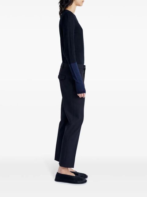 Proenza Schouler Myers cotton trousers - Black