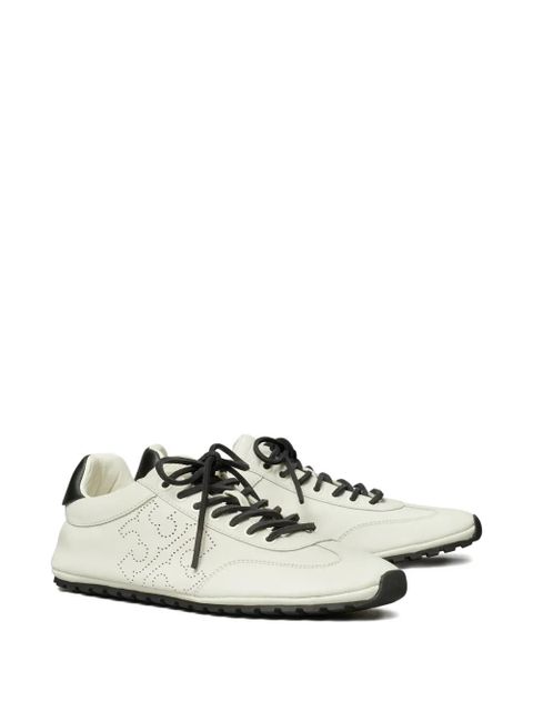 Tory Burch leather perforated sneakers - White - zdjęcie produktu nr 2