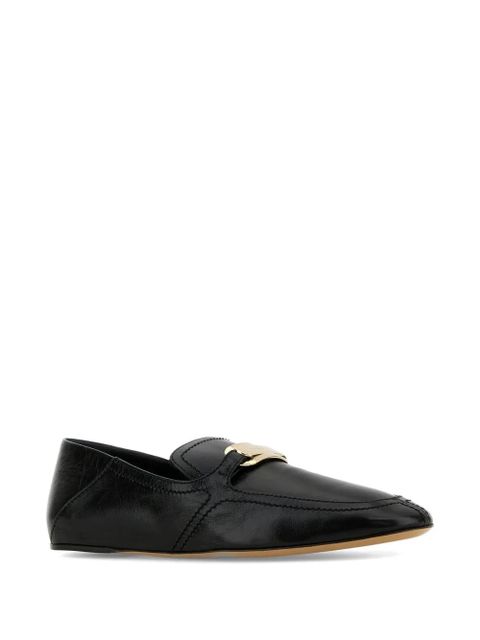 Ferragamo buckle leather loafers - Black - zdjęcie produktu nr 2