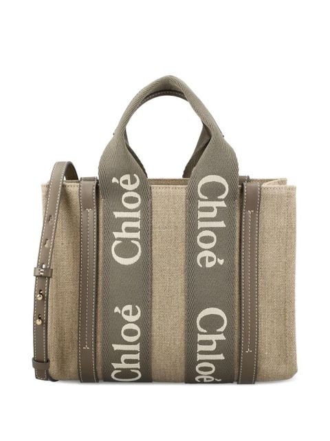 Chloé logo-detail tote bag - Neutrals