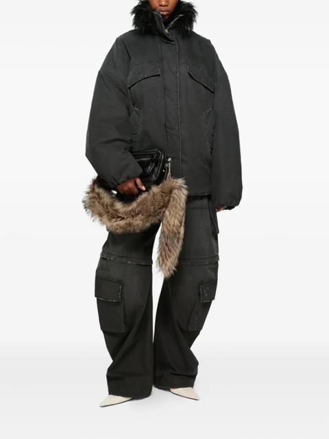 Acne Studios cargo palazzo trousers - 900-BLACK - zdjęcie produktu nr 2