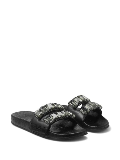 Jimmy Choo Fitz slides - Black - zdjęcie produktu nr 2