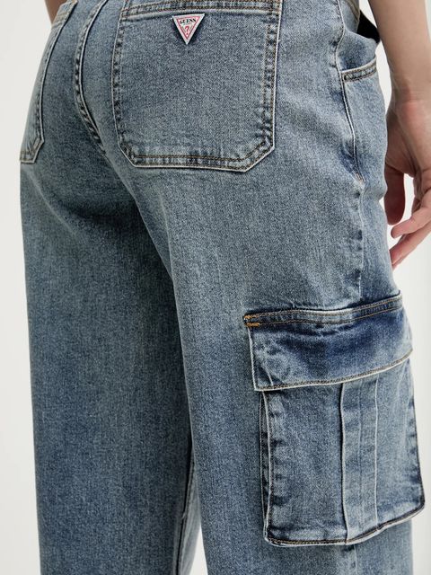 Guess Originals jeansy damskie medium waist W4GG19 D4ON0 - zdjęcie produktu nr 2