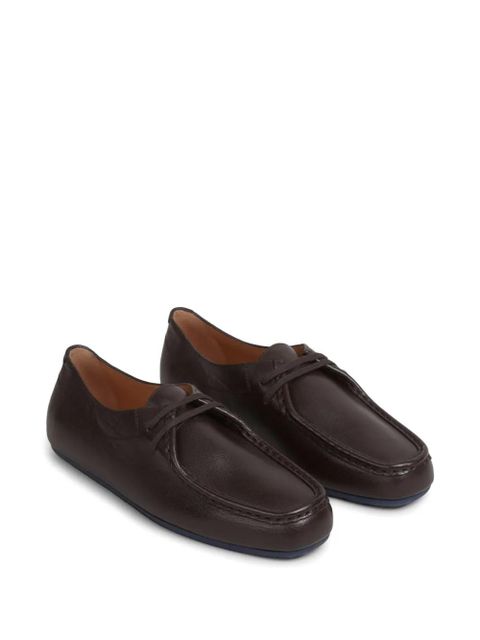 Jil Sander lace-up ballet flats - Brown - zdjęcie produktu nr 2
