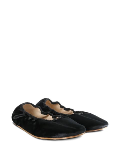 The Row velvet ballet flats - Black - zdjęcie produktu nr 2