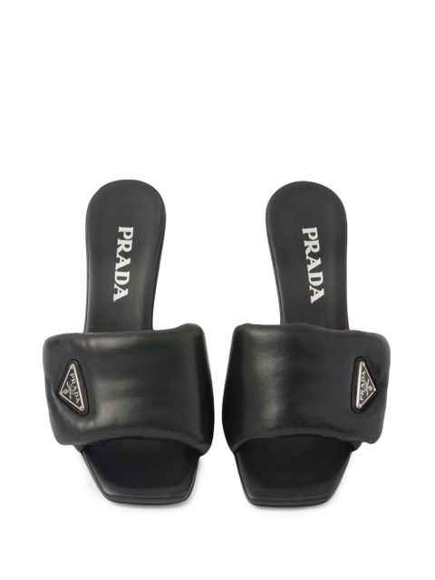 Prada Soft 65mm nappa leather sandals - Black - zdjęcie produktu nr 2