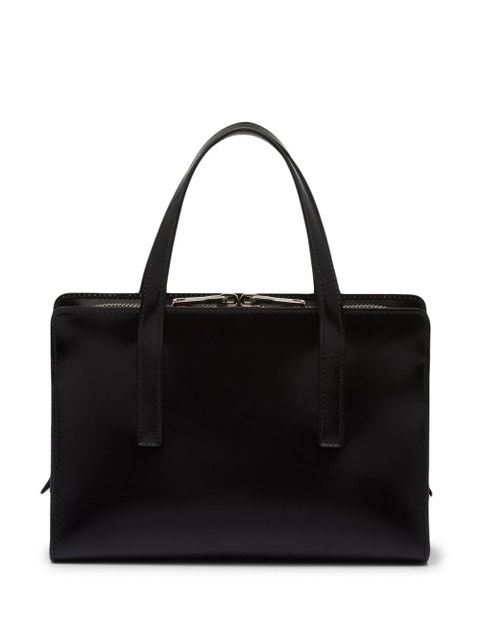 Prada mini Re-Edition 1995 brushed-leather tote bag - Black