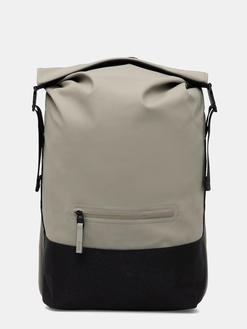 Rains plecak 14320 Trail Rolltop Backpack kolor zielony duży gładki 14320 - zdjęcie produktu nr 1