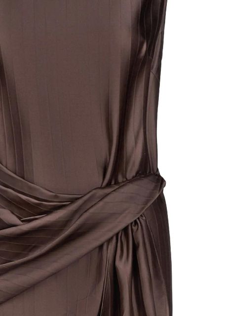 LouLou de Saison Fonda draped asymmetric top - Brown - zdjęcie produktu nr 2
