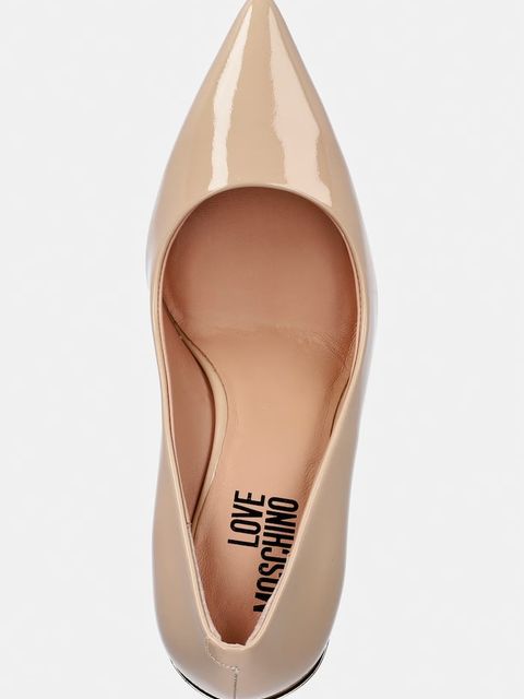 Love Moschino szpilki skórzane