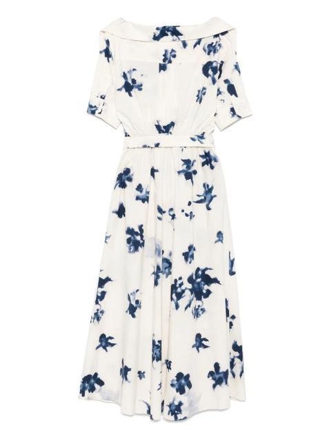 Altuzarra Lydia midi dress - Berry blue flowers