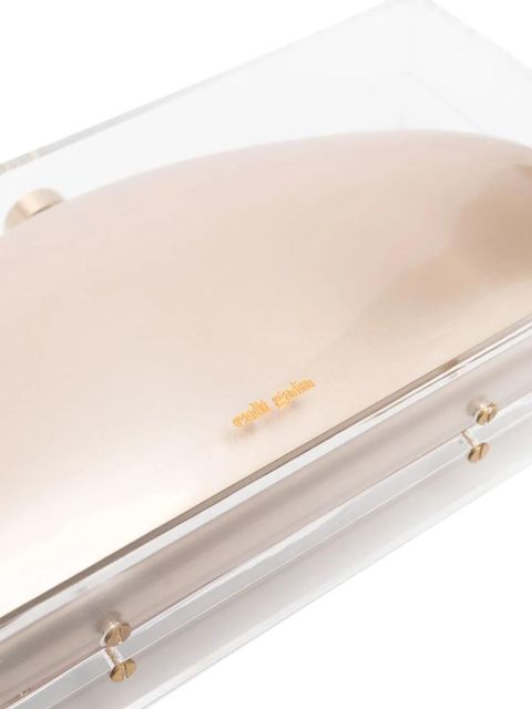 Cult Gaia Annika acrylic clutch bag - Gold
