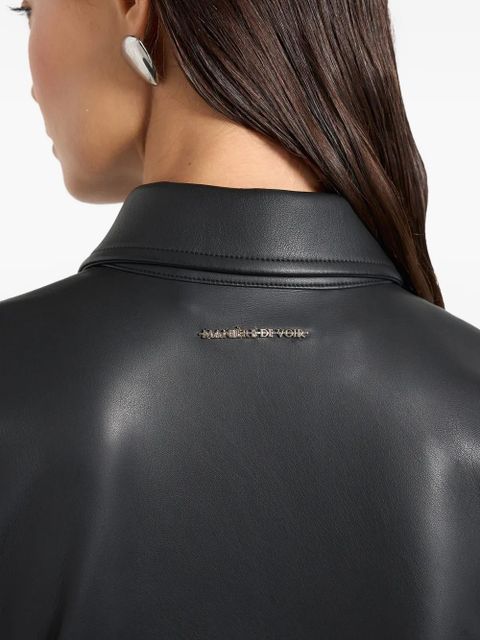 Manière De Voir Sonia darted-seams angular shirt - Black