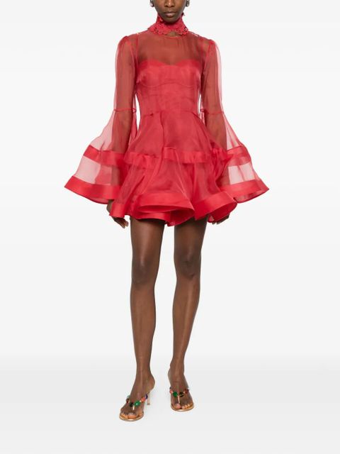 ZIMMERMANN Rebellion Lantern lace-collar layered mini dress - zdjęcie produktu nr 2