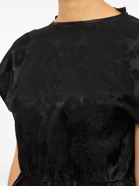 MM6 Maison Margiela floral-brocade blouse - Black