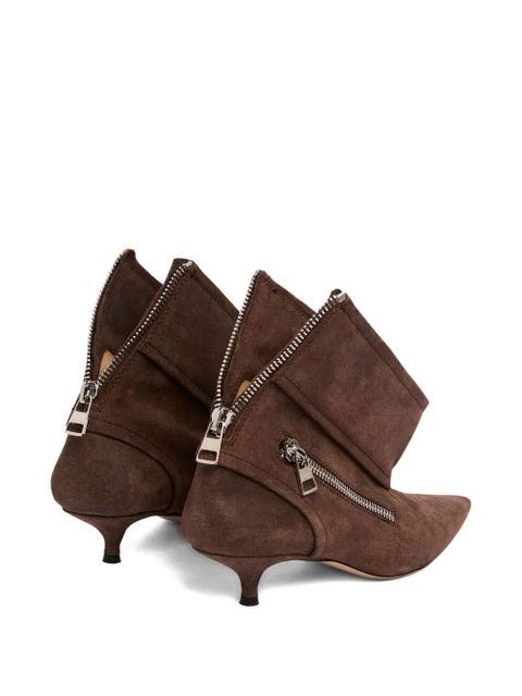 JW Anderson kitten-heel biker boots - Brown