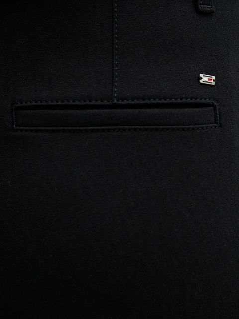 Tommy Hilfiger spodnie damskie kolor czarny dopasowane high waist WW0WW47797