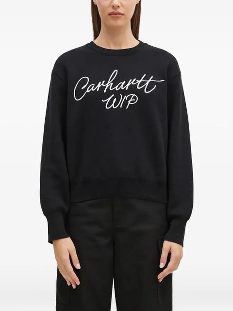 Carhartt WIP logo sweater - Black - zdjęcie produktu nr 1