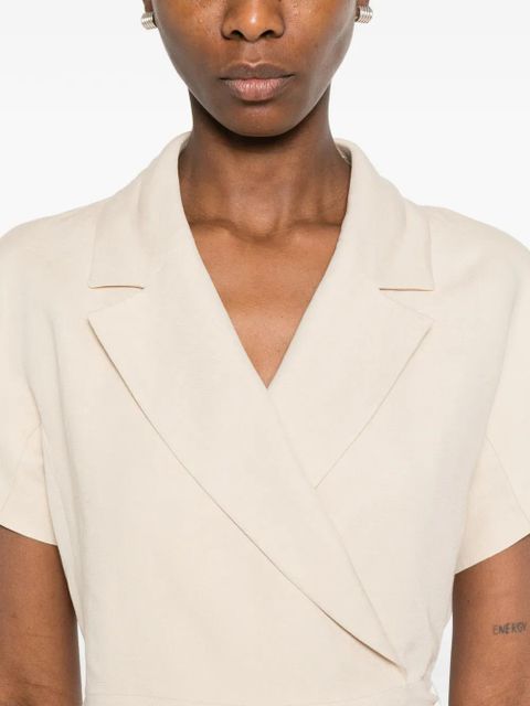 Weekend Max Mara wrap culotte jumpsuit - Neutrals