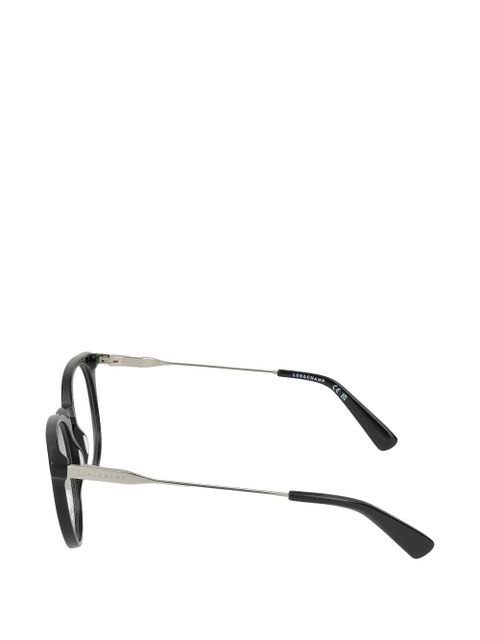 Longchamp oval-frame glasses - Black