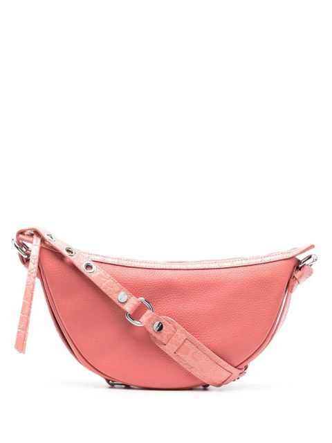 BY FAR Gib crocodile-embossed shoulder bag - Pink - zdjęcie produktu nr 1