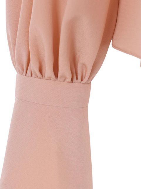 Valentino Garavani pleated-bib silk shirt - Pink