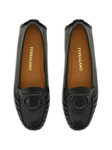 Ferragamo Gancini driver loafers - Black