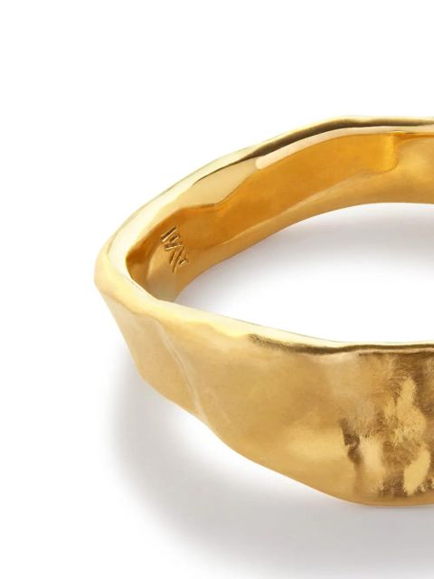 Monica Vinader Capri stacking hammered ring - Gold - zdjęcie produktu nr 2