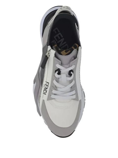 FENDI leather sneakers - Grey