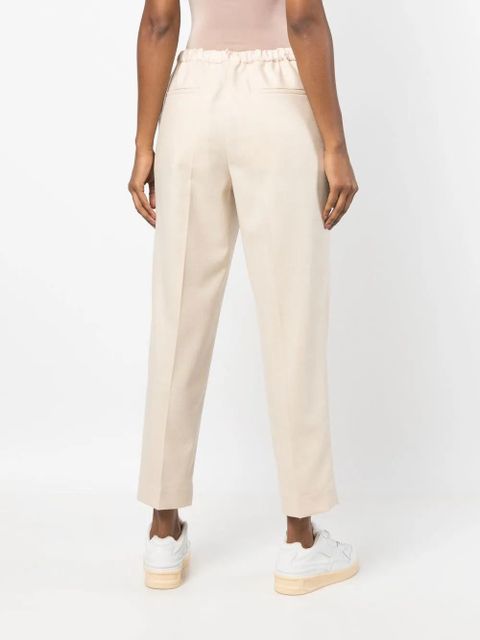 Jil Sander drawstring cropped trousers - Neutrals