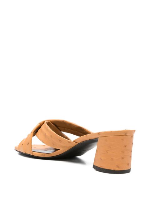KHAITE Liria leather sandals - Brown