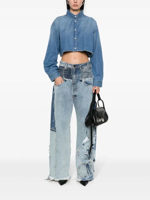 Givenchy cropped denim shirt - Blue - zdjęcie produktu nr 2