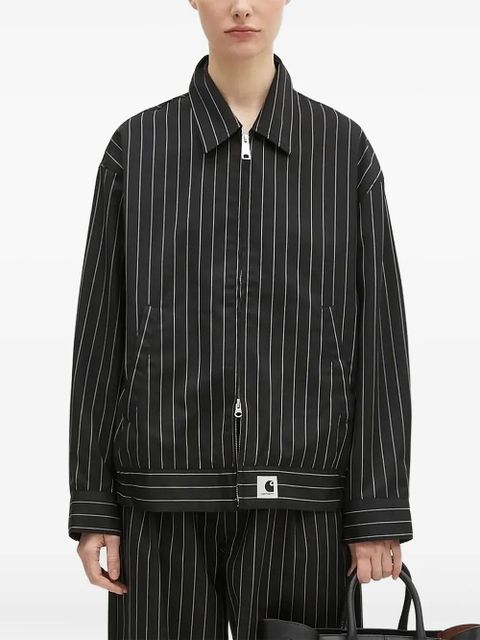 Carhartt WIP pinstripe zip-up jacket - Black - zdjęcie produktu nr 1