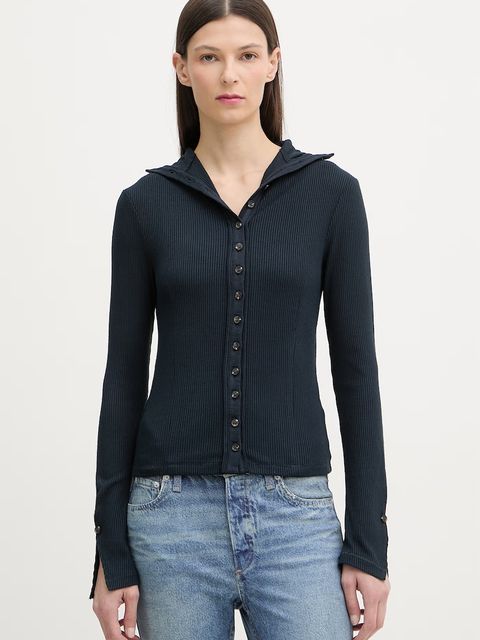 Rag & Bone longsleeve damski z wiskozy - zdjęcie produktu nr 1