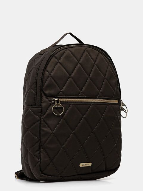 Barbour plecak damski kolor zielony duży gładki LBA0394