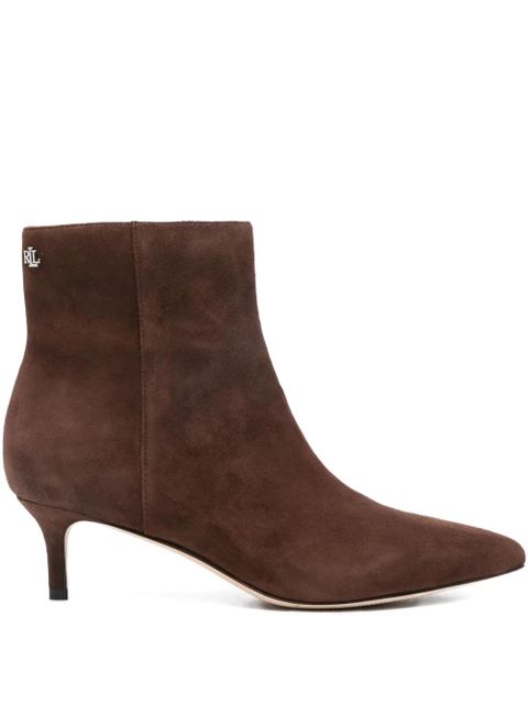 Lauren Ralph Lauren 45mm pointed-toe suede boots - Brown - zdjęcie produktu nr 1