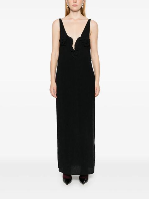 Magda Butrym crepe maxi dress - Black
