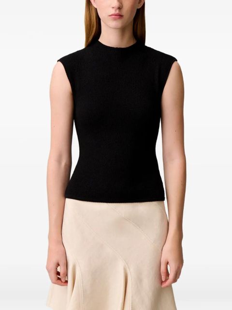 Claudie Pierlot sleeveless mock-neck top - Black